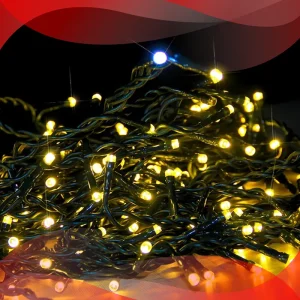 Serie LED Cascada de 5 metros de largo color flanco frío resiste exterior e interior para iluminar proyectos monumentales a la intemperie