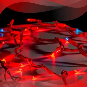Serie LED 10 metros largo color rojo resiste exterior e interior ideal para proyectos monumentales a la intemperie