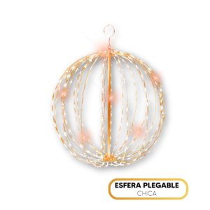 Esfera 3D de Navidad Chica (0.50 m) - Figura LED Plegable