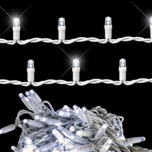 Serie led luz blanco frío con starflash blanco frío gama alta cable blanco