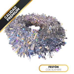 Festón plateado gama alta
