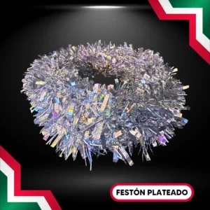 Festón color dorado rollo de 10 metros de largo escarcha gama alta para adornar fiestas mexicanas del grito de independencia en septiembre