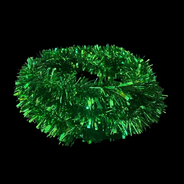 Festón color verde rollo de 10 metros de largo escarcha gama alta para adornar fiestas mexicanas en septiembre