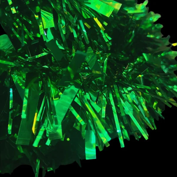 Festón color verde rollo de 10 metros de largo escarcha gama alta para adornar fiestas mexicanas grito de independencia