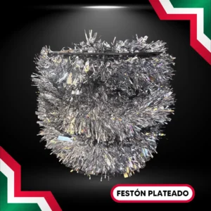 Festón color dorado rollo de 20 metros de largo gama media para adornar fiestas mexicanas en septiembre grito de independencia mexicano