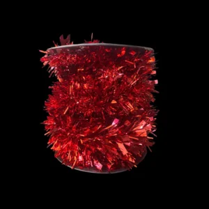 Festón color rojo rollo de 20 metros de largo escarcha de gama media para adornar fiestas mexicanas en septiembre