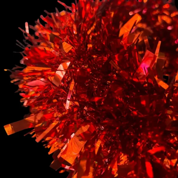 Festón color rojo rollo de 20 metros de largo escarcha de gama media para adornar fiestas patrias mexicanas