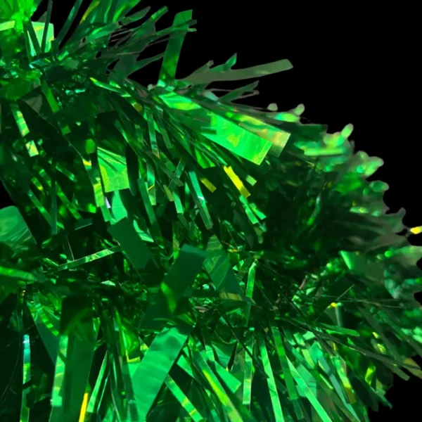Festón color verde rollo de 20 metros de largo escarcha de gama media para adornar fiestas patrias mexicanas