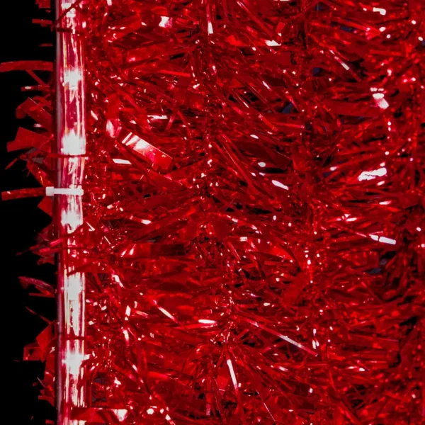 Figura LED grande en forma de Papel Picado color rojo con festón para adorno de zócalos, parques públicos, jardines, fachadas de monumentos