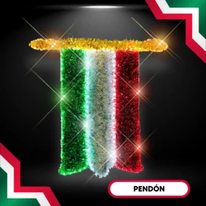 Figura LED en forma de Pendón Tricolor para adornar fiestas patrias en calles, avenidas, fachadas de presidencias y monumentos