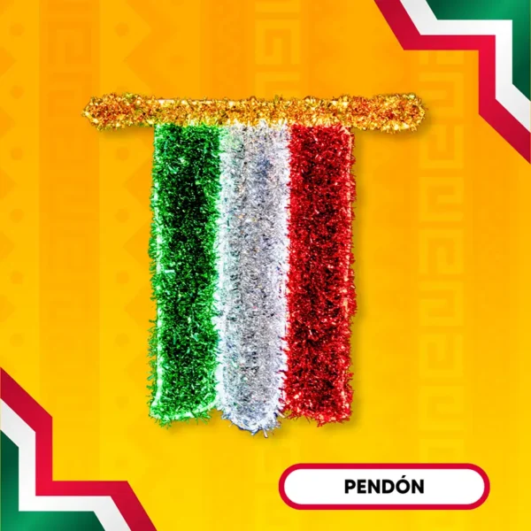 Figura LED en forma de Pendón Tricolor para adornar fiestas patrias en calles, avenidas, fachadas de presidencias y monumentos