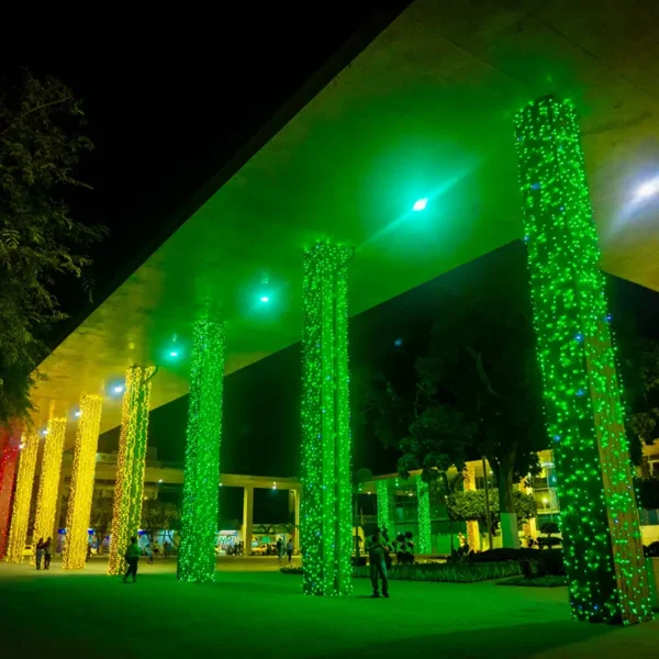 Serie LED verde para exterior e interior para parques, plazas públicas, calles y avenidas