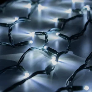 Serie de luz LED blanca fría para exterior e interior, ideal para adornar parques, jardines, fachadas, monumentos, muros y vía pública