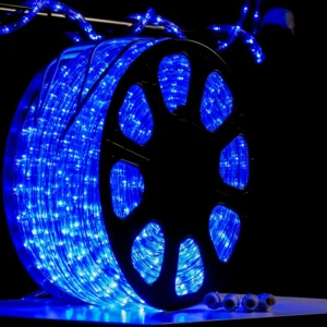 Manguera LED azul para exterior color azul con luces LED resistentes