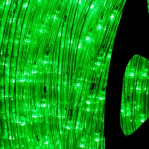 Rollo de Manguera LED verde de 100 metros con luces brillantes ideal para adornar exteriores a interiores de alta resistencia mayoreo