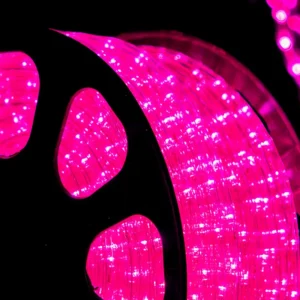 Rollo de Manguera de luces LED rosas para exterior de alta resistencia de 100 metros de longitud