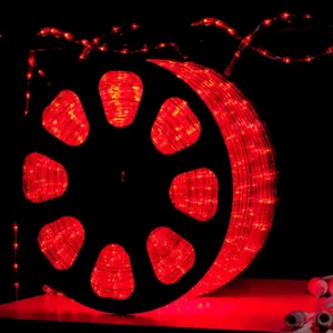 Manguera LED luz roja para exteriores con LEDs brillantes