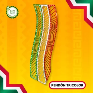 Figura LED en forma de Pendón tricolor grande para fiestas patrias
