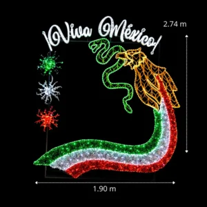 Medidas de la figura LED grande en forma de portarretrato para fiestas patrias