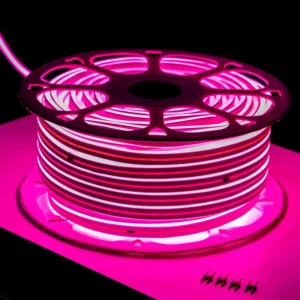 Manguera Neón Rosa para exterior e interior de 50 metros de largo al mayoreo