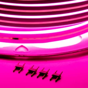 Manguera de Neón LED Rosada para adornar exteriores e interiores de 50 metros de longitud