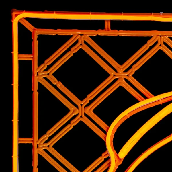 Figura LED decorativa gigante en forma de Papel Picado con una Hojaldra para adorno de día de muertos ya incluye Manguera LED Neón resistente a intemperie e interiores