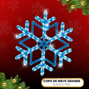 Copo de nieve grande blanco frío