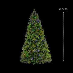 Árbol de Navidad Destello de medidas de 270 centímetros de alto incluye luces LED