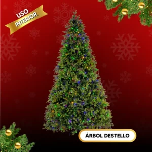 Árbol de Navidad Destello 2.70 metros con luces incluidas para interior