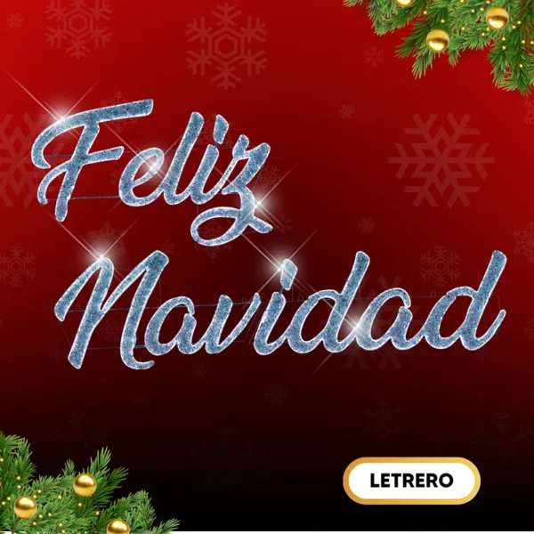 Letrero Feliz Navidad Nuevo
