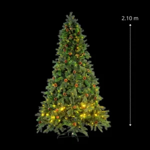 Árbol de Navidad Mágico de 2 metros con diez centímetros de altura para interior con lucecitas incluidas