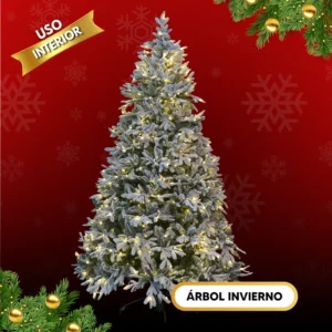 Árbol Invierno es un arbolito de navidad con nieve de 2.10 metros de alto