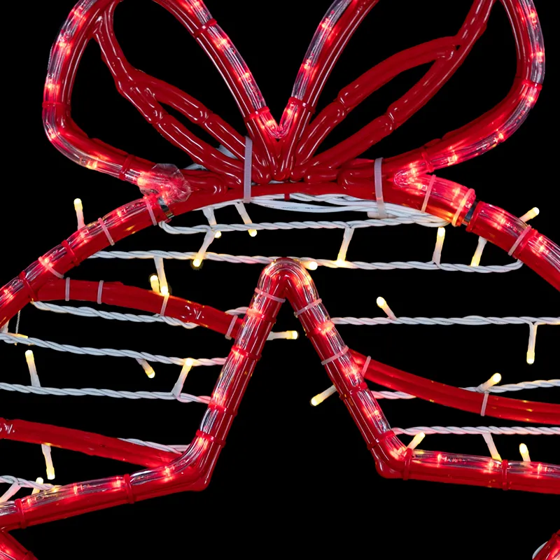 Figura LED Esfera grande para exterior de material resistente reciclado bioprint para intemperie con serie LED y Manguera LED