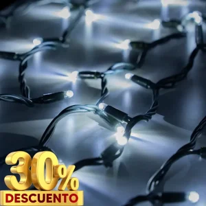 Serie de luz LED blanca fría para exterior e interior, ideal para adornar parques, jardines, fachadas, monumentos, muros y vía pública