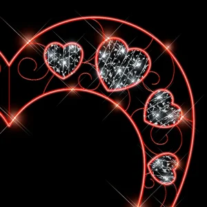 Figura LED Gigante en forma de Portal de Corazón Gigante para tomarse selfies y fotos increíbles