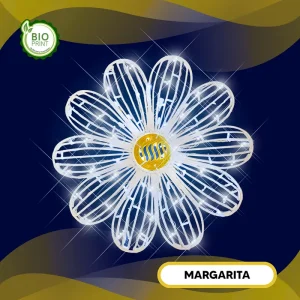 Figura LED Gigante en forma de Flor de Margarita para adornar espacios públicos como jardines, plazas, parques, centros comerciales y fachadas
