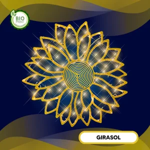 Figura LED Gigante en forma de Girasol para adornar espacios públicos como jardines, plazas, parques, centros comerciales y fachadas