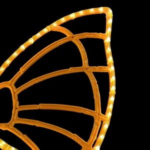 La Figura LED Gigante en forma de Mariposa está fabricada con material reciclado Bioprint y Acero resistente a la intemperie