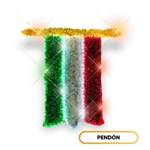 Figura LED en forma de Pendón Tricolor para adornar fiestas patrias en calles, avenidas, fachadas de presidencias y monumentos