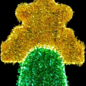 Figura LED de Campana color Verde con Acero para adornar espacios públicos, parques, fachadas, zócalos, calles y avenidas en la independencia de México