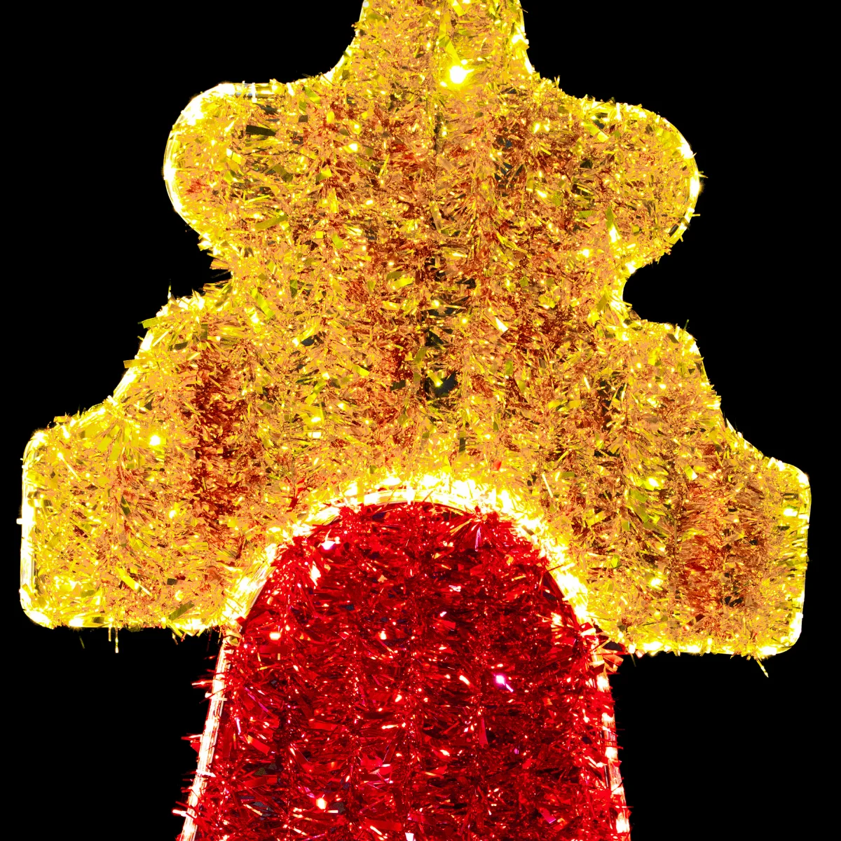 Figura LED en forma de Campana color rojo para adornar Grito de independencia mexicano en fachadas