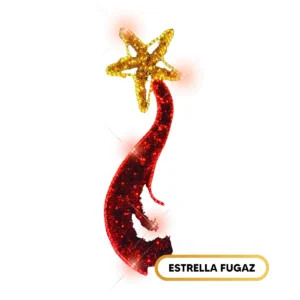 Estrella Fugaz Navideña LED (1.80m) - Adorno para Exterior