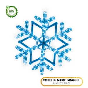 Copo de Nieve Gigante (1.12 m) - Figura LED Blanco Frío