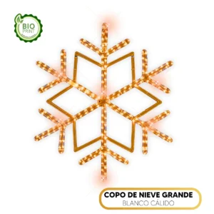 Copo de Nieve Gigante (1.12 m) Blanco Cálido - Figura LED Exterior