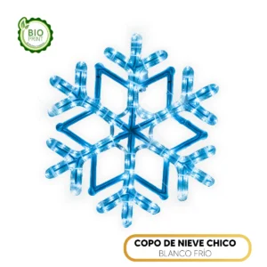 Copo de Nieve LED Chico (0.45 m) - Figura Blanco Frío para Exterior