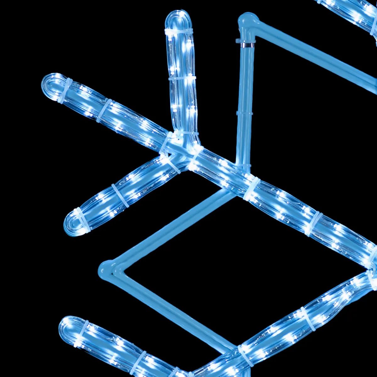 Copo de Nieve LED Chico (0.45 m) - Figura Blanco Frío para Exterior - Imagen 3
