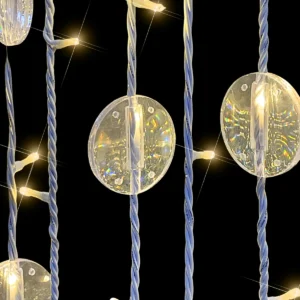 Árbol Blanco Cálido de 6m de alto con luces led incluidas para adornos gigantes